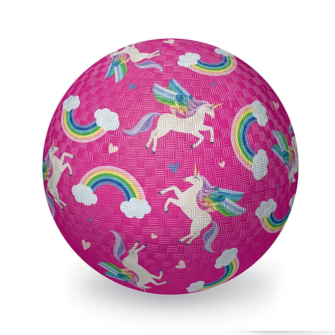 7 inch Playground Ball - Unicorn Rainbow - Best for Ages 3 to 11 - US 3408