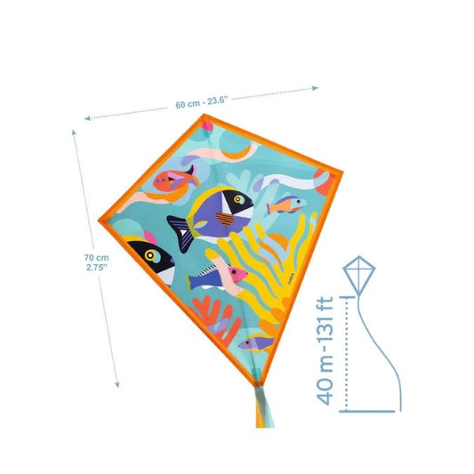 Ocean Kite - Best Active Play for Ages 5 to 9 - Fat Brain Toys - US 7619