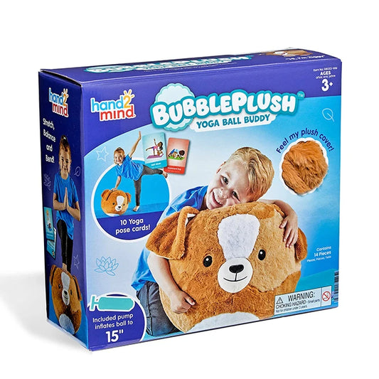 BubblePlush Yoga Ball Buddy - Best Active Play for Ages 3 to 8 - US 9411