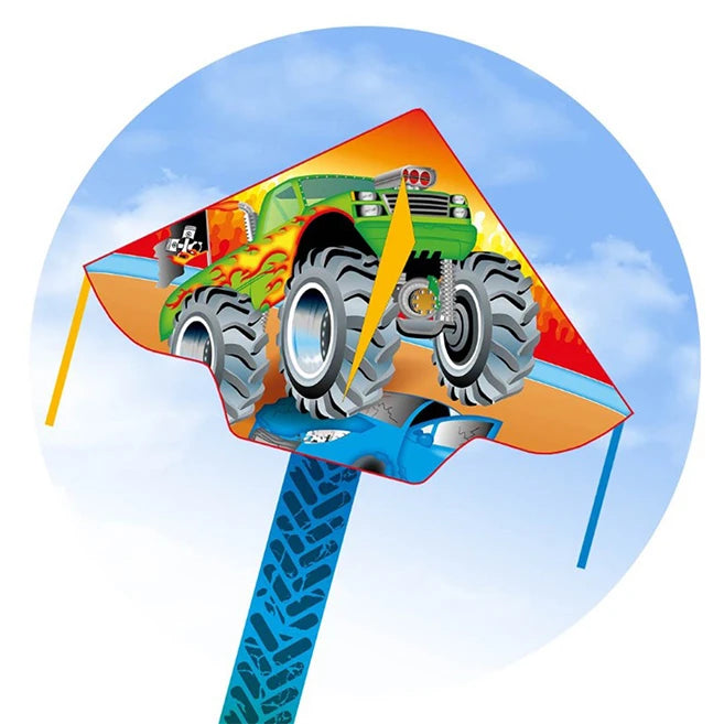 Simple Flyer Monster Truck Kite - 47 inch - Best for Ages 5 to 10 - US 3894