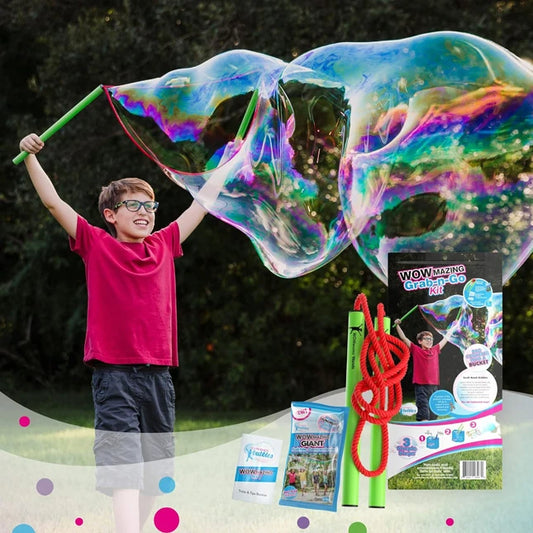 WOWmazing Giant Bubbles Grab-n-Go - Best Active Play for Ages 6 to 11 - US 4448