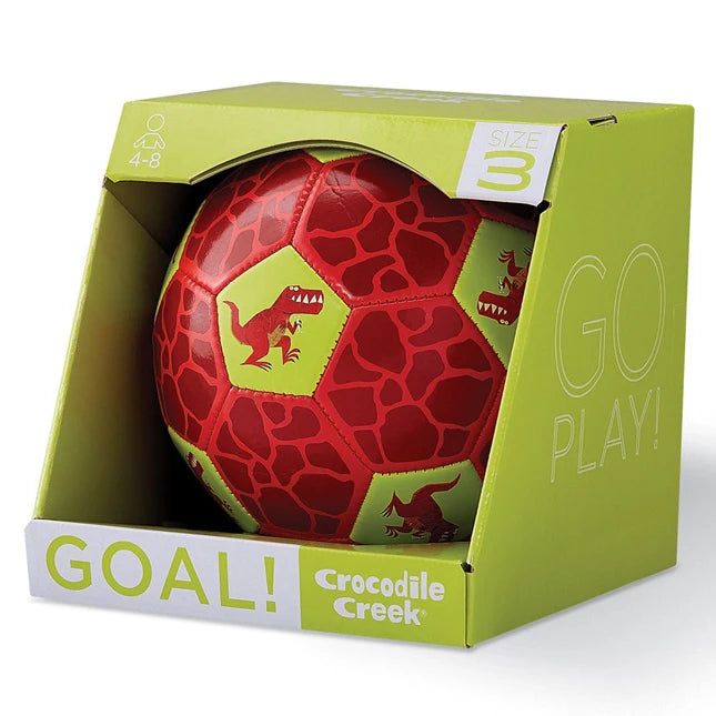 Size 3 Glitter Soccer Ball - Dinosaur - Best for Ages 4 to 9 - US 0952