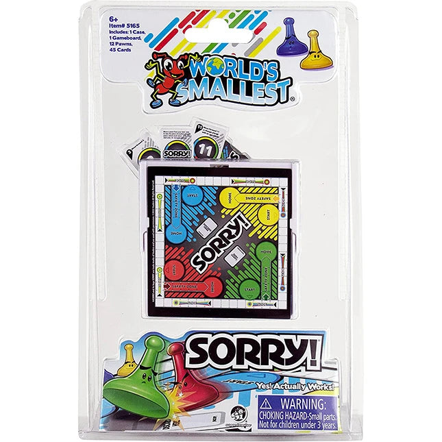 World's Smallest Sorry - Best Classic &amp; Retro Toys for Ages 6 to 12 - US 7632