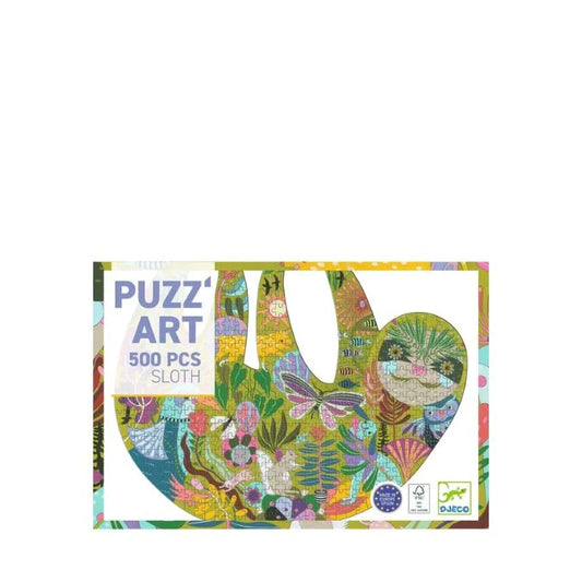 Puzz'Art Sloth - 500 pc - Best Organic &amp; Green Toys for Ages 8 to 12 - US 1186