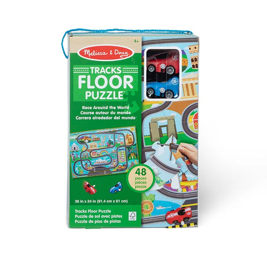 Race Track Floor Puzzle &amp; Play Set - Best Puzzles for Babies - US 2149