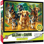 Trail Running Hidden Image Glow in the Dark - 500 pc Puzzle - - US 2904
