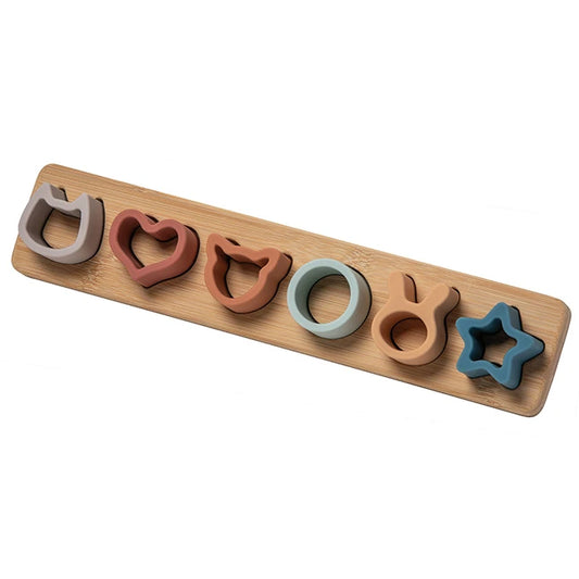 Simply Silicone Bamboo 6 Piece Sorter - Best for Ages 1 to 4 - US 7799