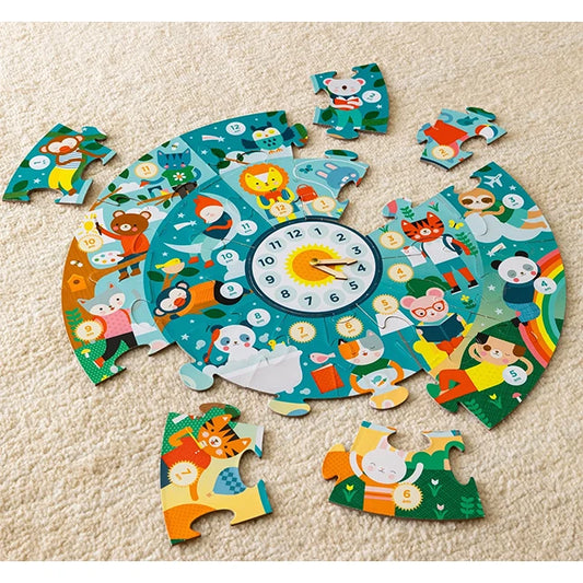 Telling the Time Floor Puzzle - Best for Ages 3 to 7 - US 8890