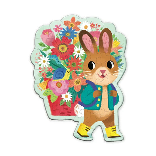 Bunny Bouquet 48 Piece Scratch &amp; Sniff Shaped Mini Puzzle - US 6731