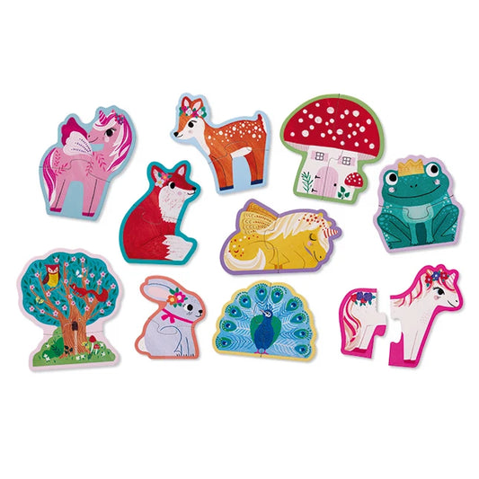 2pc Lets Begin Puzzles - Unicorn - Best for Ages 2 to 4 - US 7951