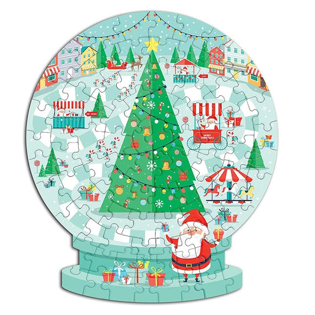Snow Globe Shape Puzzle in Storage Box - Best Games for Ages 6 to 9 - US 2821