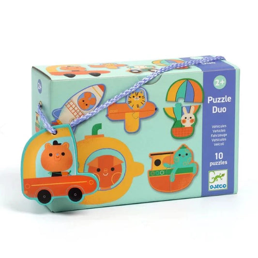 Vehicles Puzzle Duo - Best Early Learning Toys for Ages 2 to 5 - US 4243