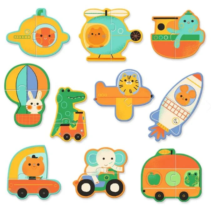 Vehicles Puzzle Duo - Best Early Learning Toys for Ages 2 to 5 - US 4243