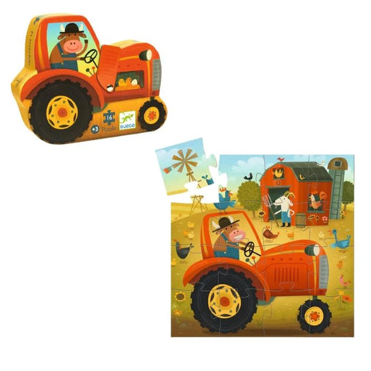Tractor Mini Puzzle - 16 pc - Best for Ages 3 to 6 - US 6365