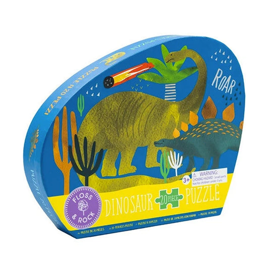 Dino 20 pc Puzzle - Best Puzzles for Ages 3 to 6 - Fat Brain Toys - US 4638