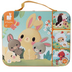 Farm 4 Progressive Animal Suitcase Puzzles - Best for Ages 2 to 6 - US 8348