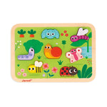 Chunky Wooden Garden Puzzle - Best Early Learning Toys for Ages 2 to 4 - US 4937