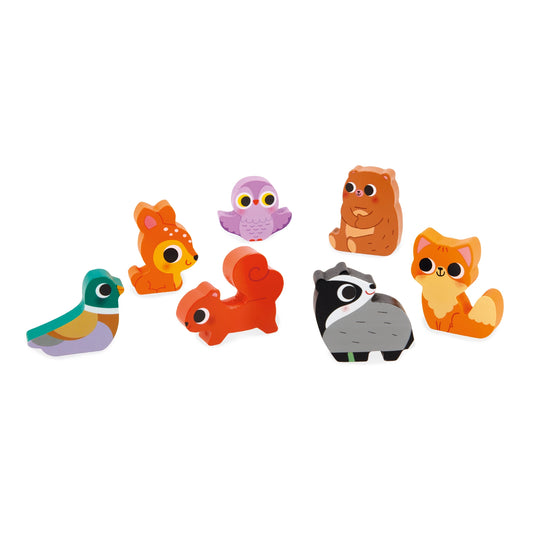 Chunky Wooden Forest Puzzle - Best Early Learning Toys for Ages 2 to 4 - US 2359