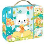 Pure 4 Progressive Animal Suitcase Puzzles - Best for Ages 2 to 5 - US 8765