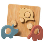 Simply Silicone Bamboo Safari Puzzle - Best for Ages 1 to 3 - US 2889