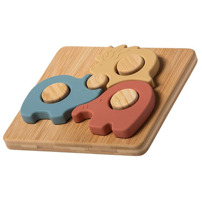 Simply Silicone Bamboo Safari Puzzle - Best for Ages 1 to 3 - US 2889