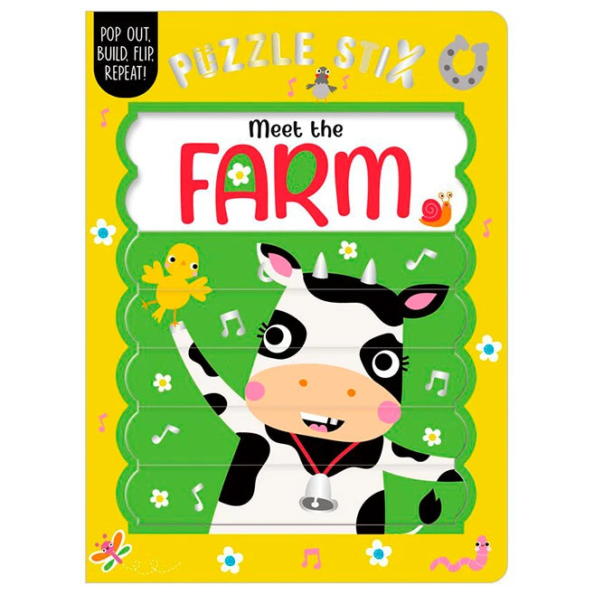 Puzzle Stix - Meet the Farm - Best Books for Ages 3 to 5 - US 6712