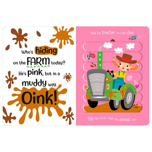 Puzzle Stix - Meet the Farm - Best Books for Ages 3 to 5 - US 6712