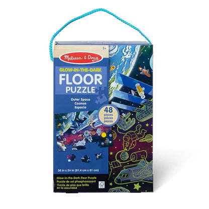 Outer Space Glow in the Dark Floor Puzzle - - Fat Brain Toys - US 7251