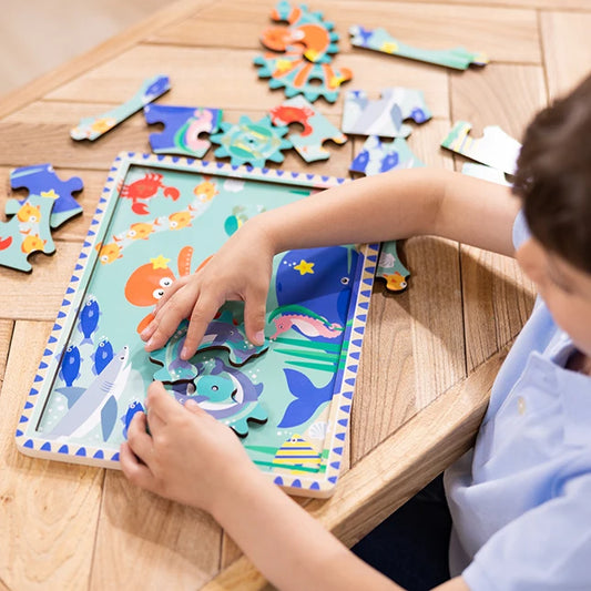 Underwater Wooden Gear Puzzle - - Fat Brain Toys - US 5776