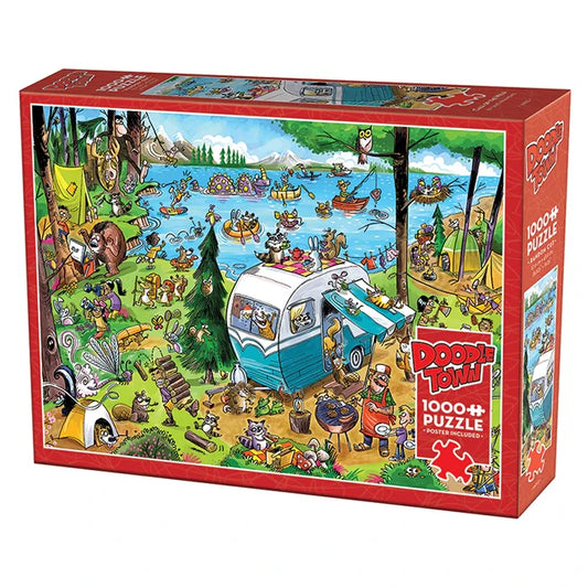 DoodleTown Call of the Wild 1000 pc Puzzle - - Fat Brain Toys - US 9249