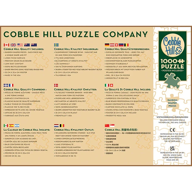 DoodleTown Call of the Wild 1000 pc Puzzle - - Fat Brain Toys - US 9249