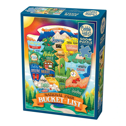 National Park Bucket List 500 pc Puzzle - - Fat Brain Toys - US 1702