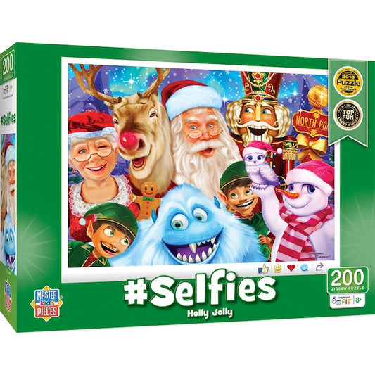 Holly Jolly #Selfies 200pc Puzzle - Best Puzzles for Ages 8 to 12 - US 9407