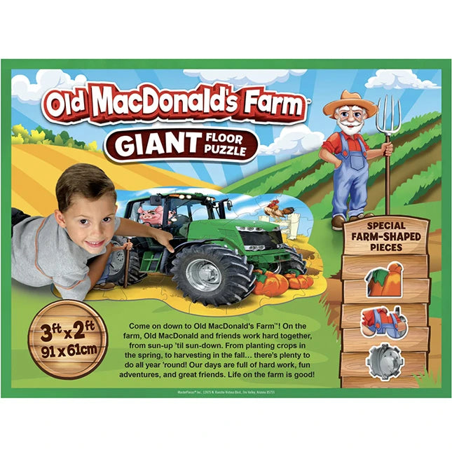 Giant Floor Puzzle - Old MacDonald's Farm - Best for Ages 3 to 9 - US 2000