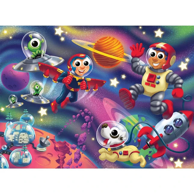Googly Eyes Puzzle Outer Space - 48 pc - Best Puzzles for Ages 4 to 8 - US 4675