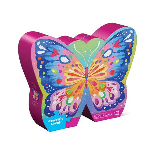 36pc Shaped Box Floor Puzzle - Butterfly Garden - Best for Ages 3 to 7 - US 1326