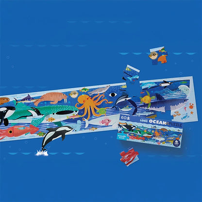 60pc Long Puzzle - Ocean - Best Puzzles for Ages 4 to 7 - US 1517