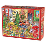 DoodleTown Catching Santa 1000 pc Puzzle - Best Puzzles for Babies - US 3003