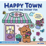 Happy Town Coloring and Sticker Fun - Best for Ages 5 to 8 - US 4011