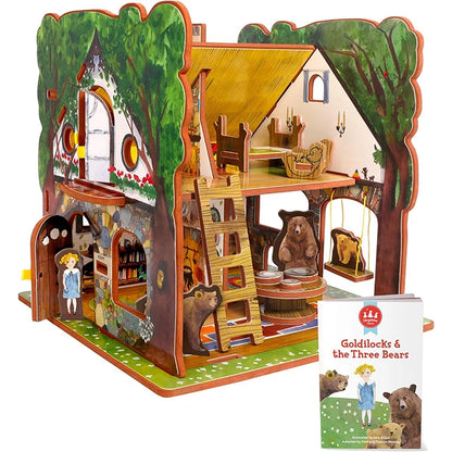 Goldilocks and the Three Bears Book and Playset - Best for 5 year olds - US 8866