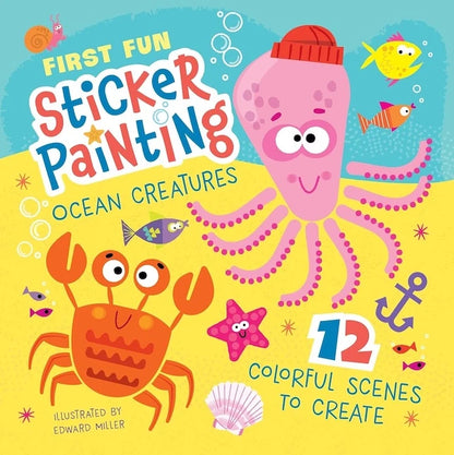First Fun Sticker Painting - Ocean Creatures - Best for Ages 4 to 8 - US 8107