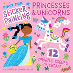 First Fun Sticker Paintings - Princesses &amp; Unicorns - US 6910