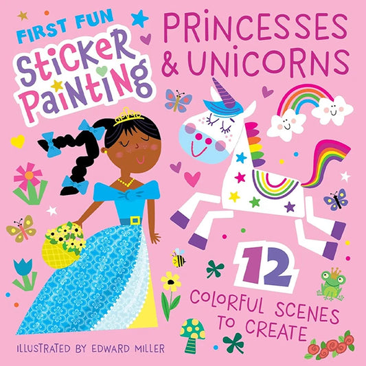 First Fun Sticker Paintings - Princesses &amp; Unicorns - US 6910