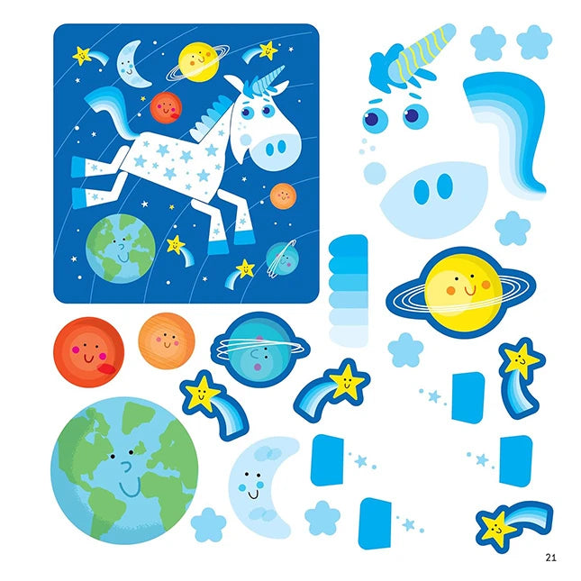 First Fun Sticker Paintings - Princesses &amp; Unicorns - US 6910