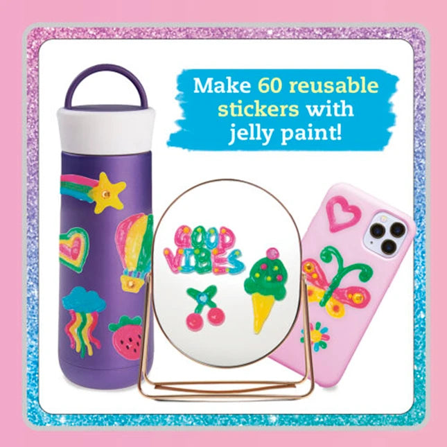 Klutz Paint &amp; Peel Jelly Stickers - Glitter Goals! - US 5571