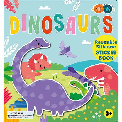 Silicone Sticker Book - Dinosaur - Best Arts &amp; Crafts for Ages 3 to 7 - US 7199