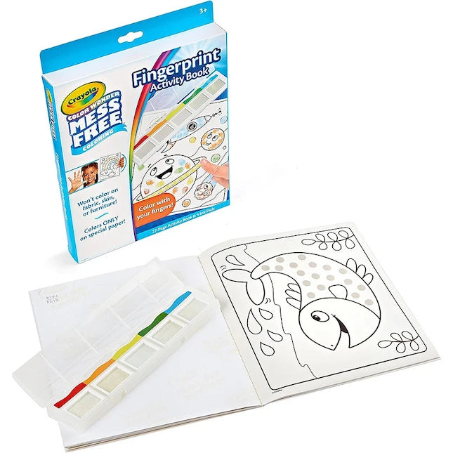 Crayola Color Wonder Fingerprint Activity Book - Best for Ages 3 to 6 - US 9247