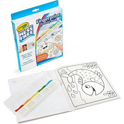 Crayola Color Wonder Fingerprint Activity Book - Best for Ages 3 to 6 - US 9247