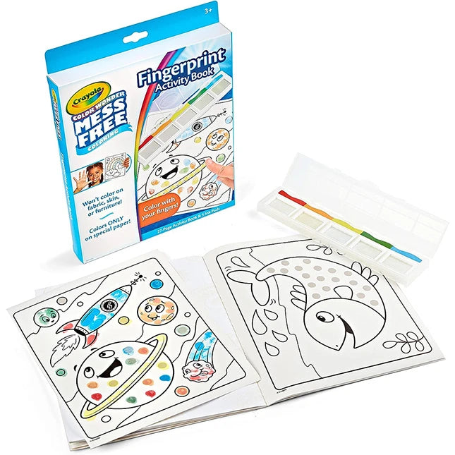 Crayola Color Wonder Fingerprint Activity Book - Best for Ages 3 to 6 - US 9247