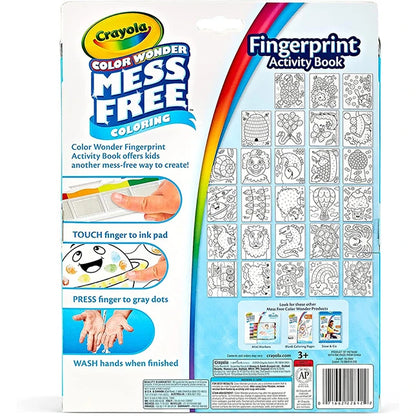 Crayola Color Wonder Fingerprint Activity Book - Best for Ages 3 to 6 - US 9247